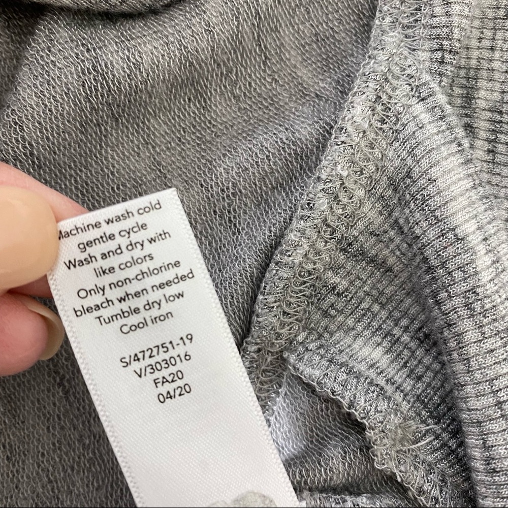 Athleta Heathered Gray Mindset Pullover Crewneck … - image 5